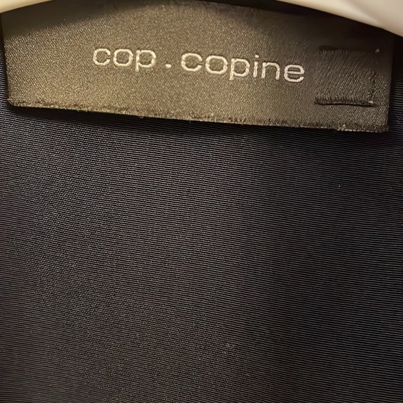 Coo copine jumper. Navy. Size small. Back is sheer. Belt loops. Beautiful - Picture 3 of 6